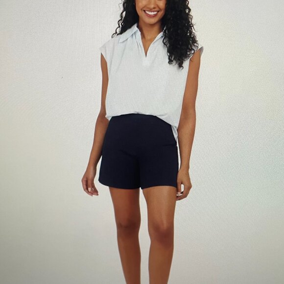 Spanx Women's On-the-Go Shorts polished 6" Classic Black 20370R Size Small